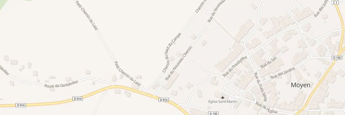 Plan du 3 Rue du Nouveau Chemin à Moyen