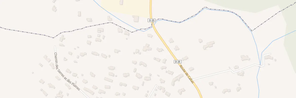 Plan du 1545 Rte de Callas au Muy