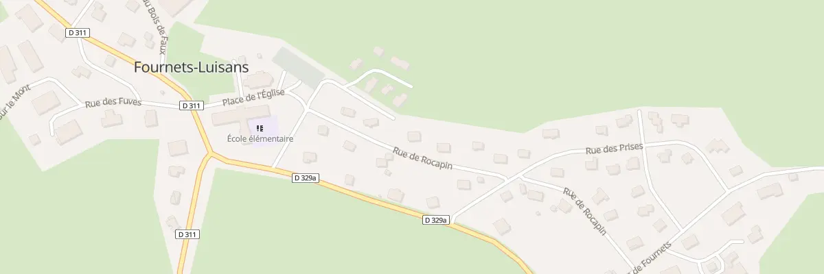 Plan du 5 Rue de Rocapin à Fournets-Luisans