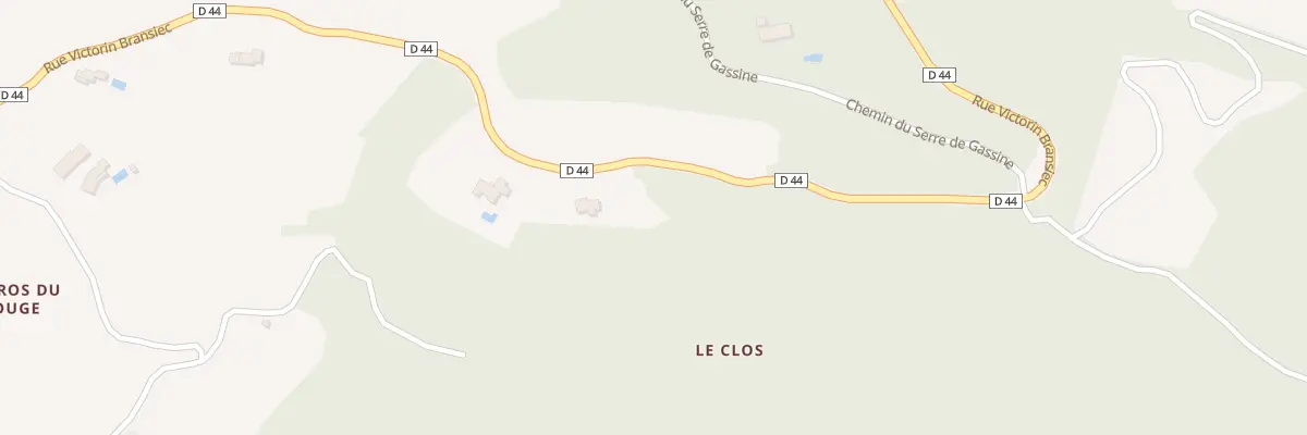 Plan du 5889 Le Cros du Rouge au Plan-de-la-Tour