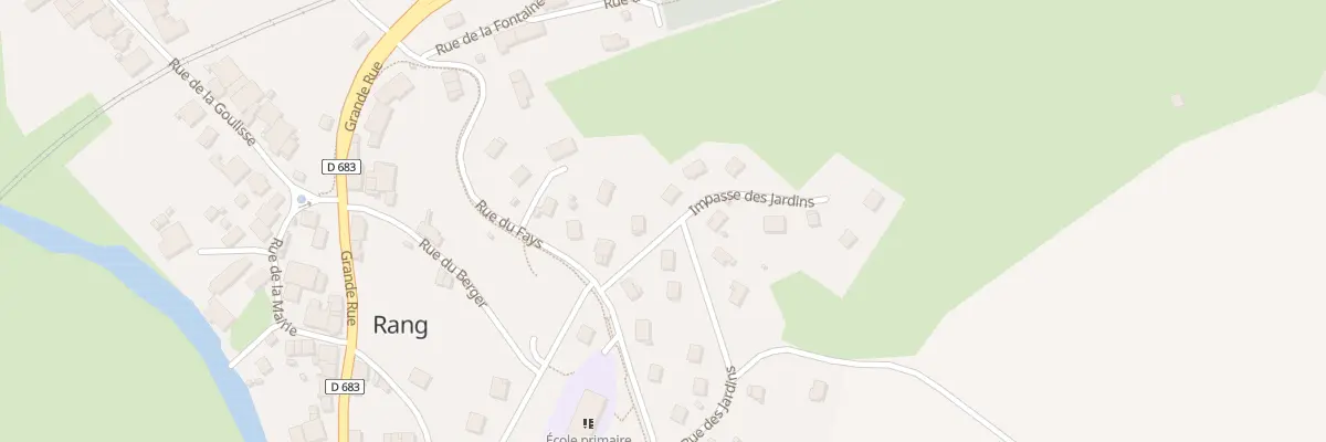 Plan du 3 Rue des Jardins à Rang