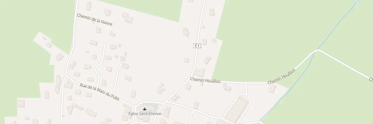 Plan du 3 Vc de Padoux à Dompierre