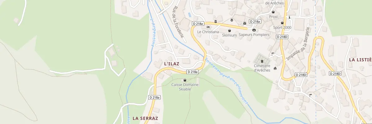 Plan de L’Ilaz à Beaufort