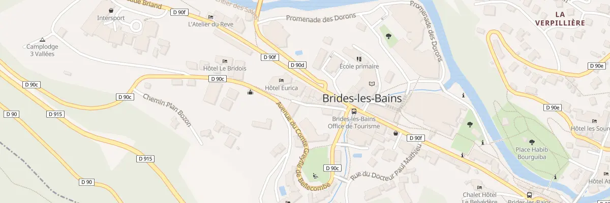 Plan du 158 Brides Les Bains à Brides-les-Bains