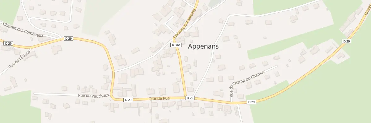 Plan du 6 Rue des Ecoles à Appenans