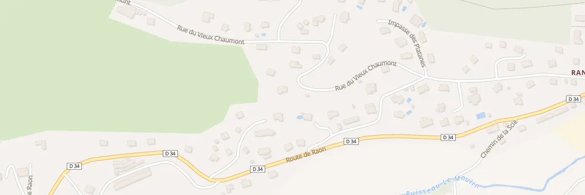 Plan du 19 Rue du Vieux Chaumont à Saint-Nabord