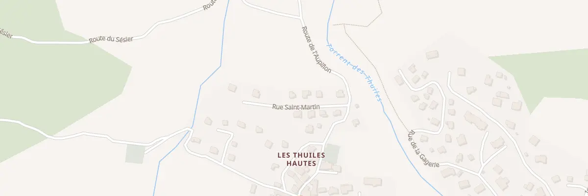 Plan du 10 Rue Saint-Martin aux Thuiles