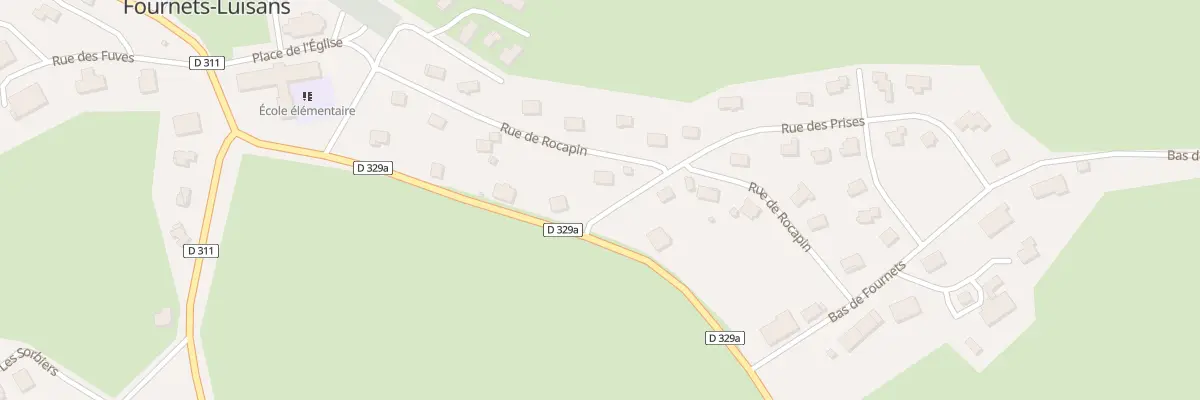 Plan du 8 Rue de Rocapin à Fournets-Luisans