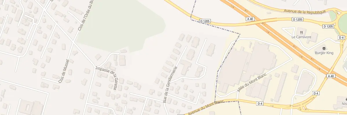 Plan du 183 Rue de la Gendarmerie à Scionzier