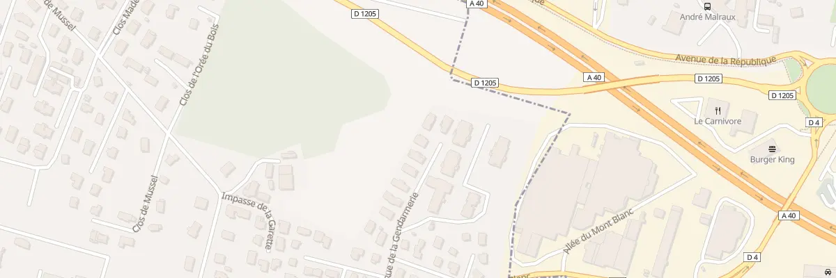 Plan du 221 Rue de la Gendarmerie à Scionzier