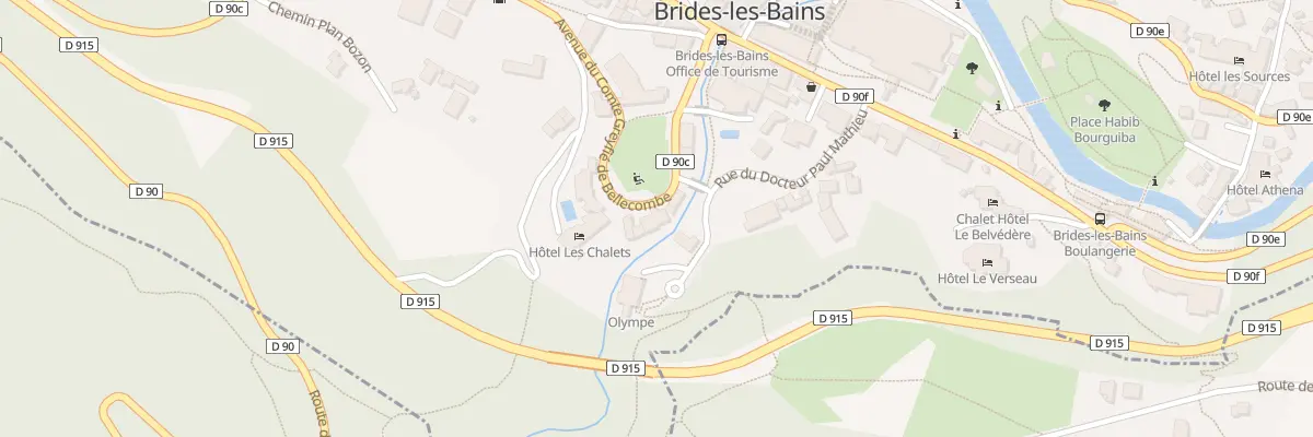 Plan du 9 Av du Cte Greyfie de Bellecom à Brides-les-Bains
