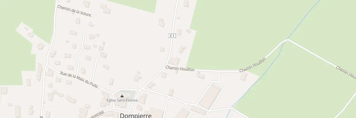 Plan du 2 Voie de Padoux à Dompierre