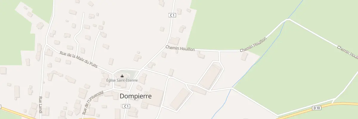 Plan du 16 Rue de l’Eglise à Dompierre