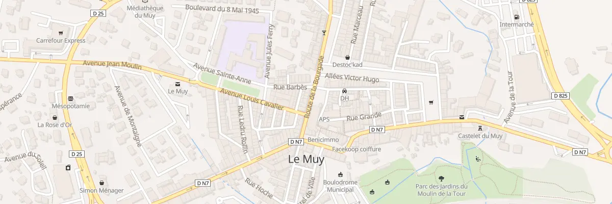 Plan du 11 Rte de la Bourgade au Muy