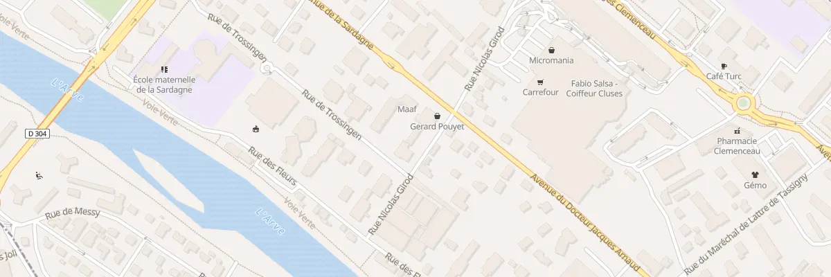 Plan du 7 Rue Nicolas Girod à Cluses