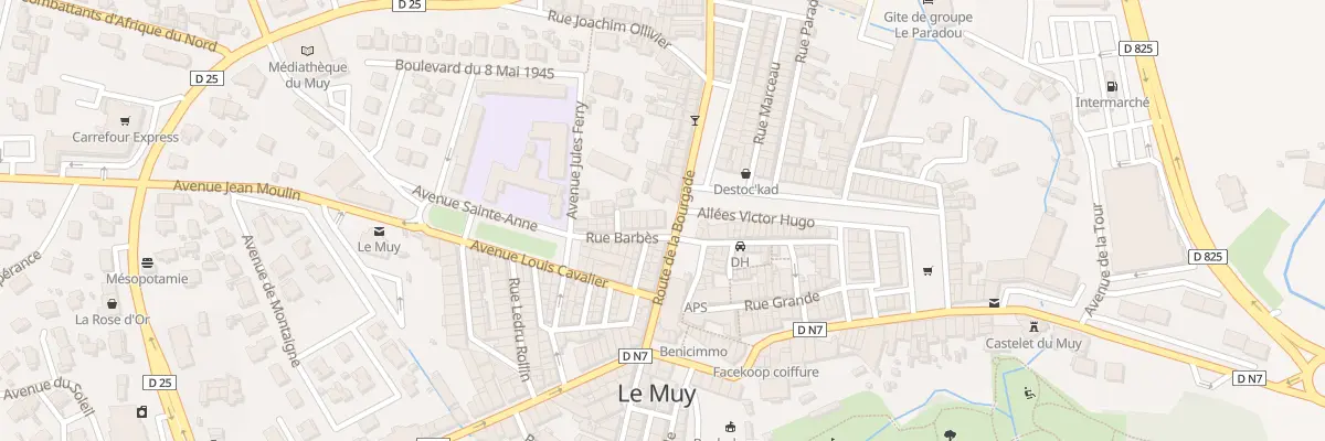 Plan du 2 Rue Barbes au Muy
