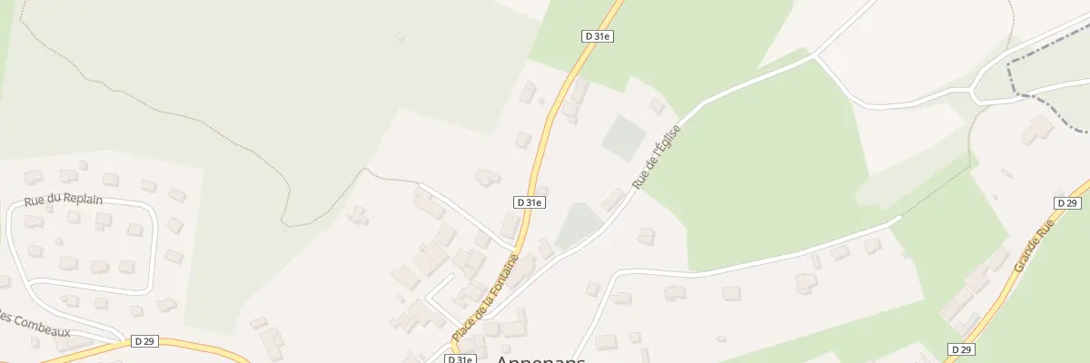 Plan du 2 Rue de l’Abbaye à Appenans