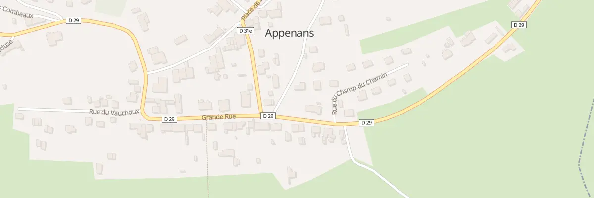 Plan du 2 Rue du Champ du Four à Appenans