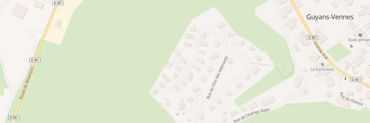 Plan du 108 Rue du Clos des Memonts à Guyans-Vennes