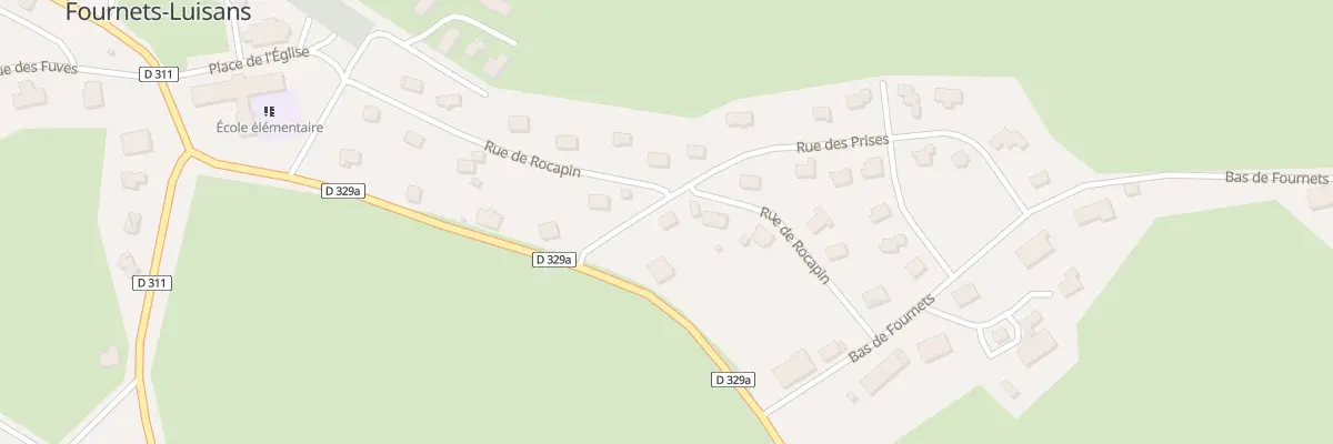 Plan du 2 Rue des Prises à Fournets-Luisans