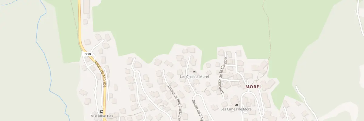 Plan du 101 Imp des Pins Cembros aux Allues