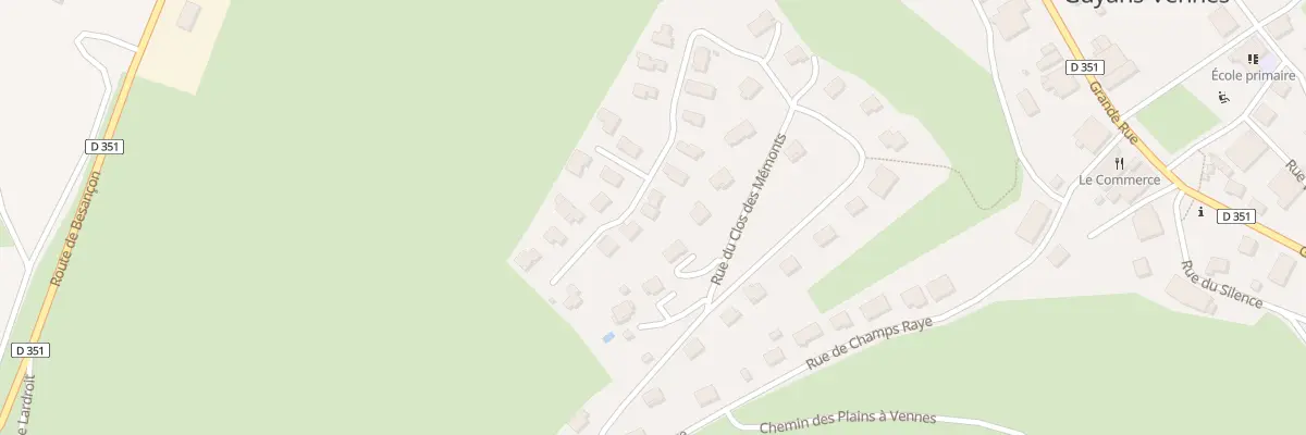Plan du 111B Rue du Clos des Memonts à Guyans-Vennes