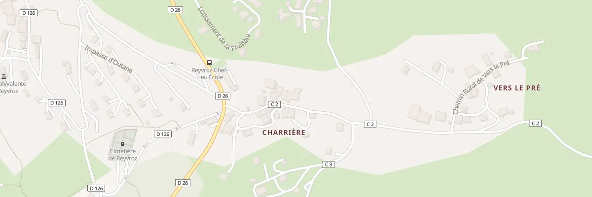 Plan du 113 Rte des Fontaines à Reyvroz
