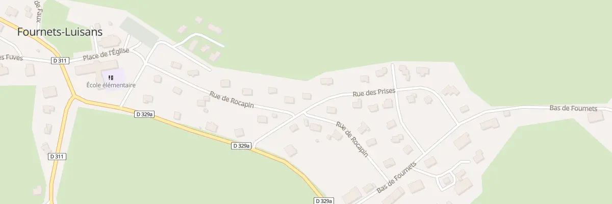 Plan du 1 Rue des Prises à Fournets-Luisans