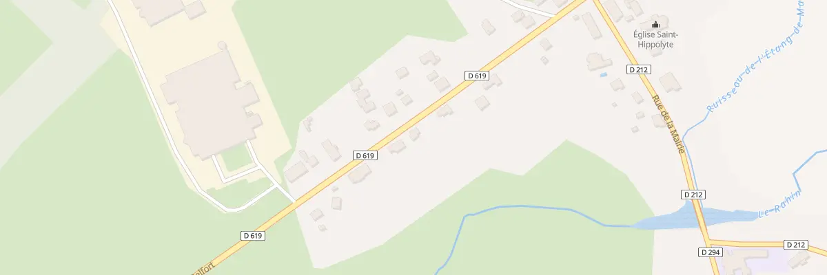 Plan du 14 Rte de Belfort à La Côte