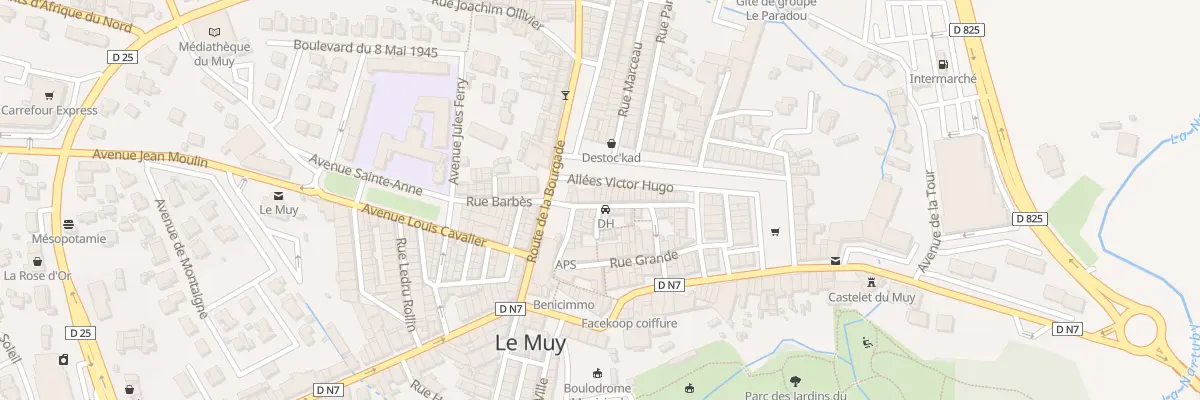 Plan du 5 Rue François Taxil au Muy