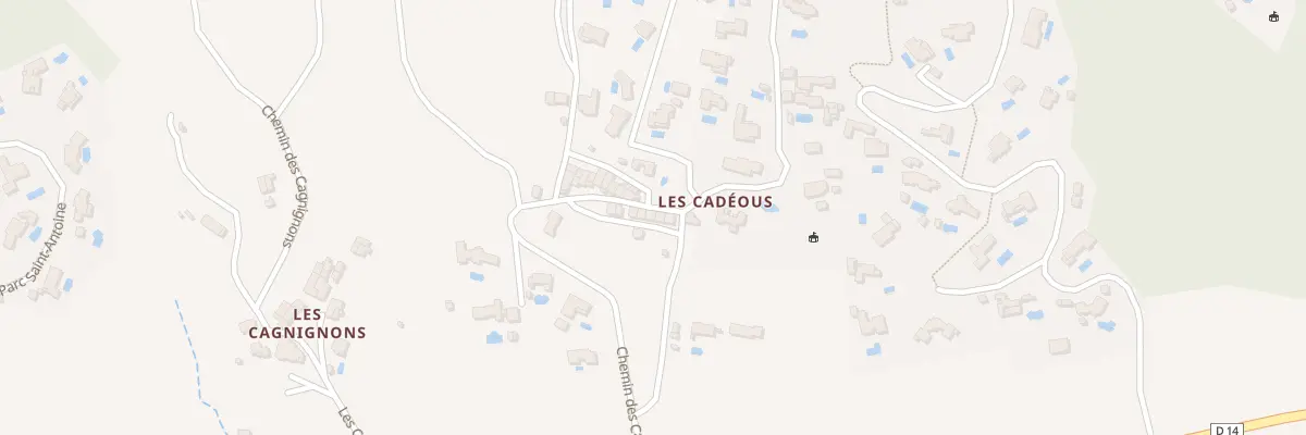 Plan du 338 Che des Cadéous à Grimaud