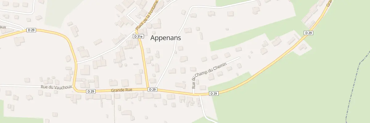 Plan du 4 Rue du Champ du Four à Appenans