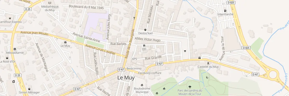 Plan du 8 Rue François Taxil au Muy