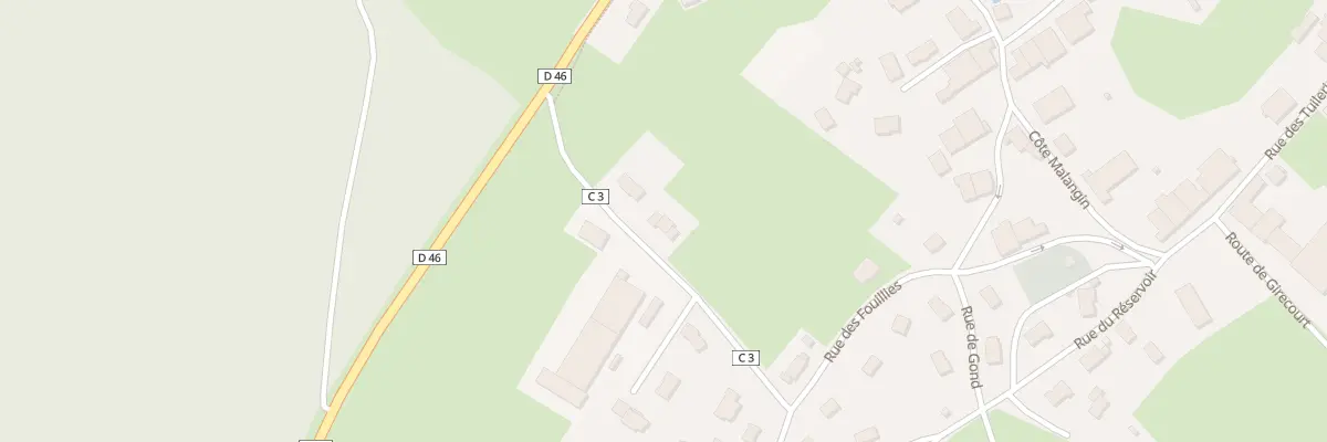 Plan du 7 Rte de Dompierre à Padoux