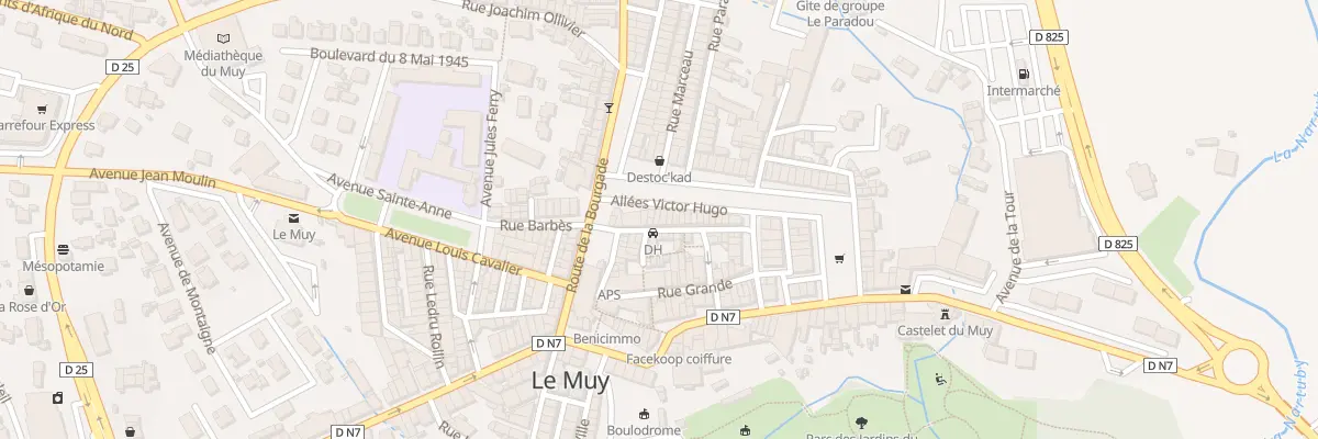 Plan du 9 Rue François Taxil au Muy