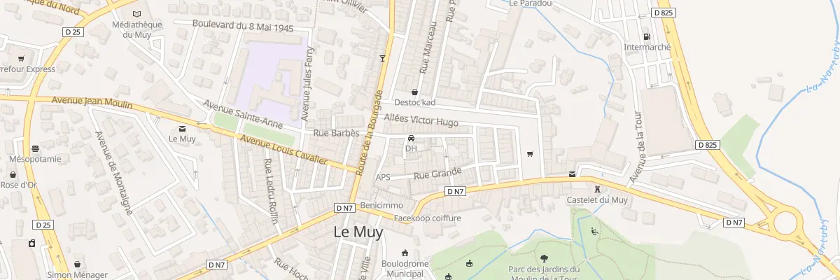 Plan du 12 Rue François Taxil au Muy