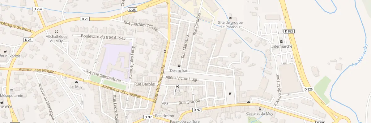 Plan du 4 Rue Marceau au Muy