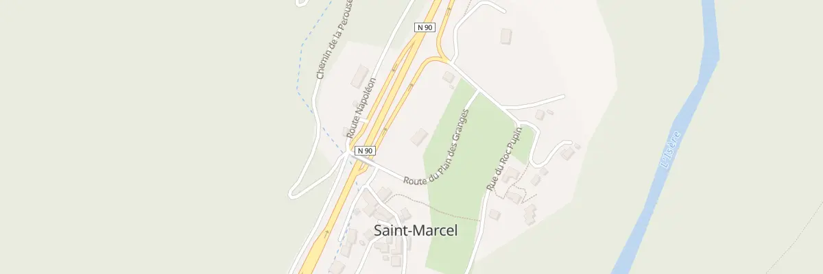 Plan du 42 Rte du Plan des Granges à Saint-Marcel