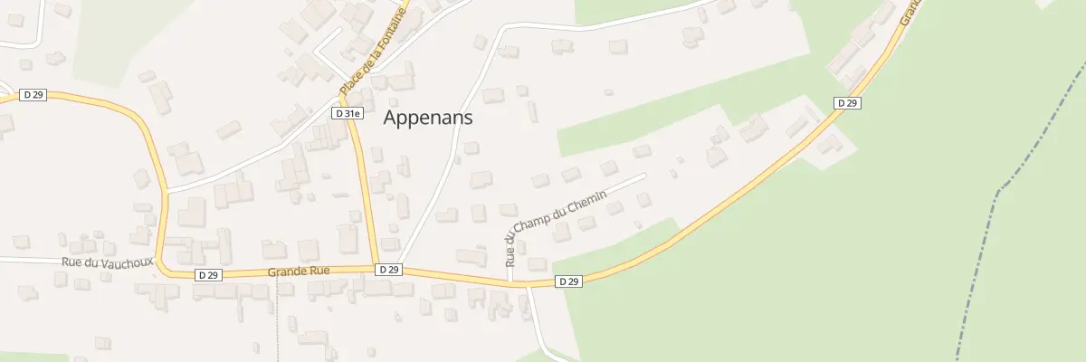 Plan du 5 Rue du Champ du Chemin à Appenans