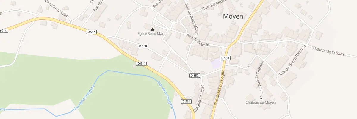 Plan du 10 Rue de l’Ancienne Poste à Moyen