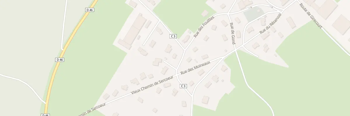 Plan du 6B Rte de Dompierre à Padoux
