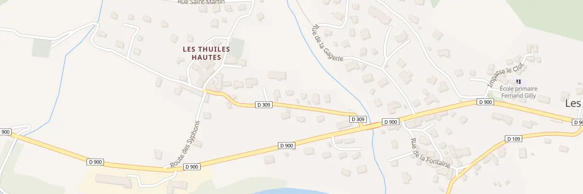 Plan du 8 Rte de l’Aupillon aux Thuiles