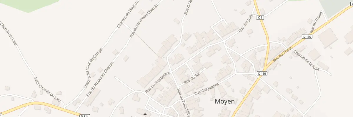 Plan du 2 Rue du Ménil à Moyen