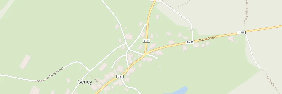 Plan du 1 Rue de Courchaton à Geney