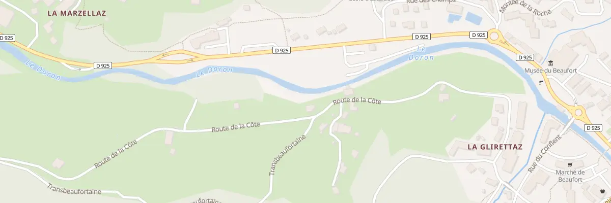 Plan du 5281 Rte de Marcot à Beaufort