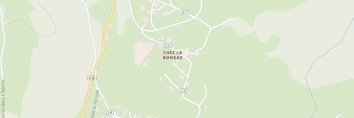 Plan du 214 Rte de la Combe à Reyvroz