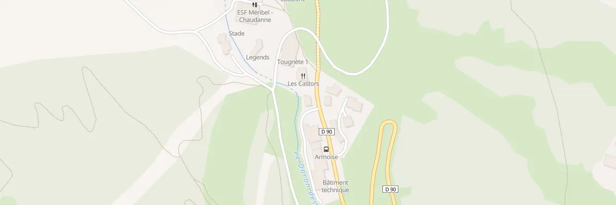 Plan du 382 Rte de Mottaret aux Allues