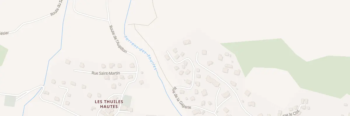 Plan du 34 Rue de la Gagerie aux Thuiles