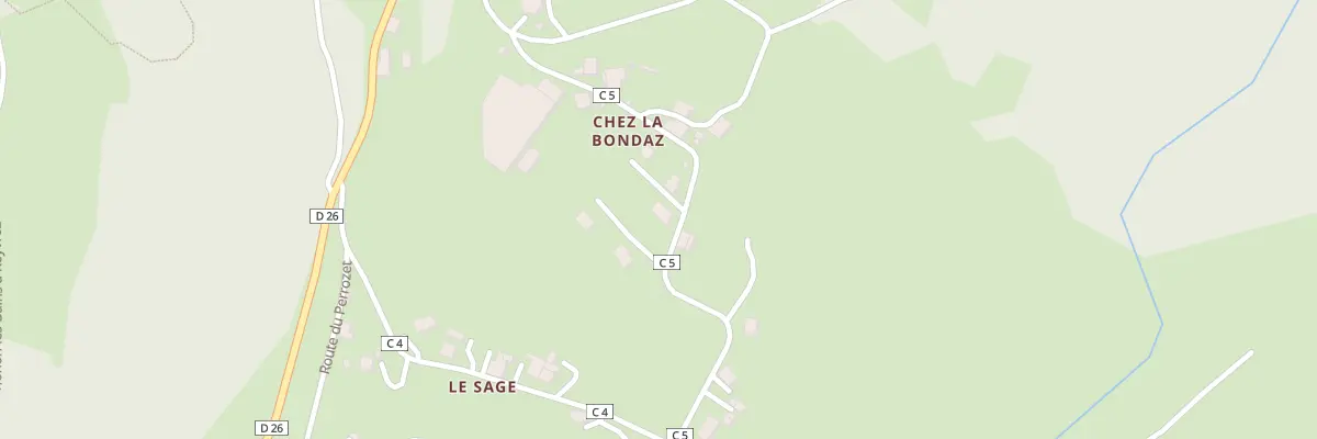 Plan du 222 Rte de la Combe à Reyvroz