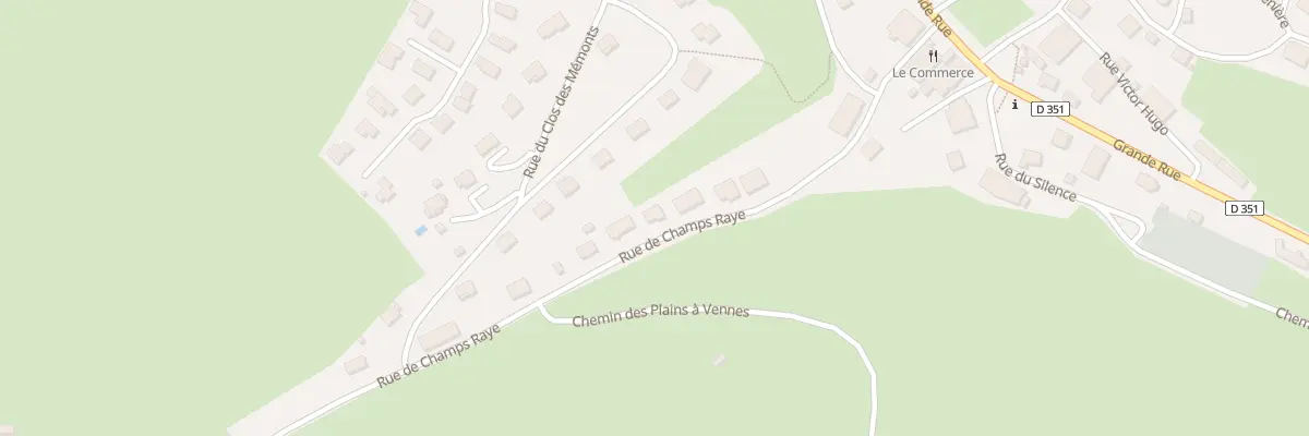 Plan du 8 Rue des Champs Rayes à Guyans-Vennes